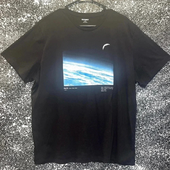Old Navy Graphic Soace / Earth T-Shirt Sz XXL - Picture 2 of 5